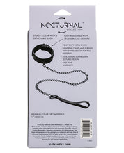 Load image into Gallery viewer, Nocturnal Elegance Adjustable Collar &amp; Leash Set Black
