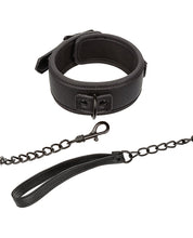 Load image into Gallery viewer, Nocturnal Elegance Adjustable Collar &amp; Leash Set Black
