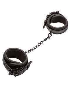 Midnight Escape Adjustable Detachable Wrist Restraints Black