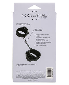 Menottes de cheville ajustables Nocturnal Adventure Noir Onyx