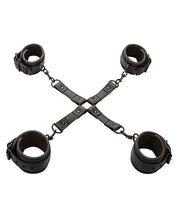 Load image into Gallery viewer, Nocturnal Collection Adjustable Restraint Set - Black Cuffs
