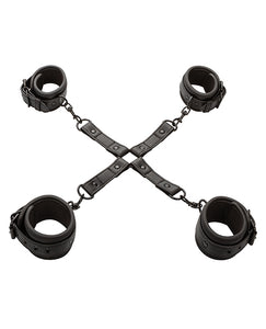 Nocturnal Collection Adjustable Restraint Set - Black Cuffs