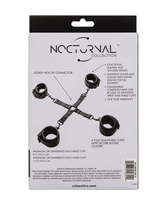 Nocturnal Collection Verstellbares Fesselset - Schwarze Handschellen