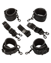 Load image into Gallery viewer, Nocturnal Adventure Adjustable Restraint Kit - Black Cuffs
