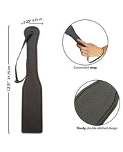 Load image into Gallery viewer, Midnight Pleasure Stitched Paddle - Black for Sensual Play
