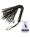 Midnight Sensations Flogger - Noir til sensorisk leg