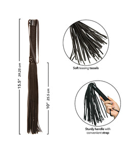 Midnight Sensations Flogger - Noir for Sensory Play