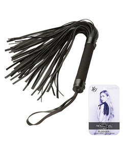 Flogger Midnight Sensations - Noir pentru Jocuri Sensoriale