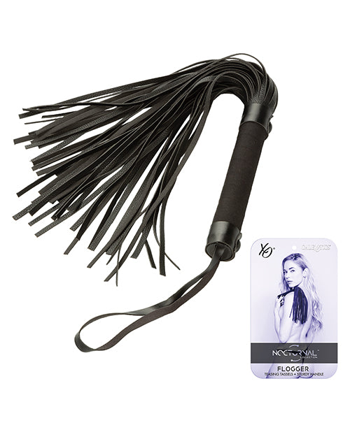 Midnight Sensations Flogger - Noir aistileikkeihin