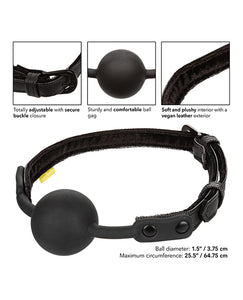 Ultimate Silence Ball Gag - Sort til komfortabel leg