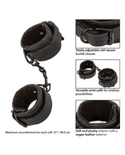 Load image into Gallery viewer, Ultimate Restraint Wrist Cuffs - Ebony for Comfortable Play
