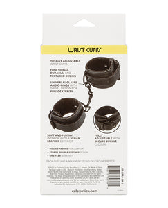 Ultimate Restraint Wrist Cuffs - Ebony för Bekväm Lek