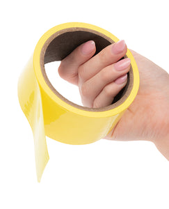 Vibrant Restraint Tape - Yellow for Creative BDSM Play