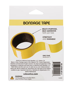 Vibrant Restraint Tape - Yellow for Creative BDSM Play