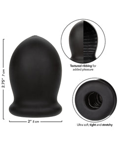 Boundless Advanced Rechargeable Vibrating Stroker - Midnight Black