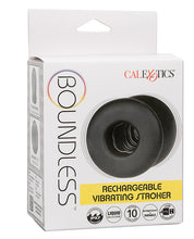 Load image into Gallery viewer, Boundless Advanced Rechargeable Vibrating Stroker - Midnight Black
