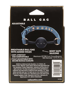 Denim Delight Premium Ball Gag für ultimativen Bondage Genuss