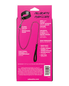 Euphoria BDSM Collar and Chain Leash Set