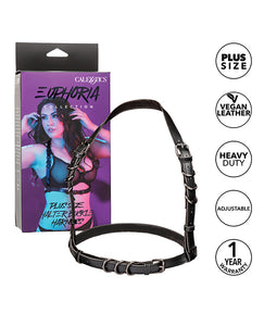 Euphoria Plus Size Halter Buckle Harness para Confiança e Prazer