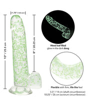 Load image into Gallery viewer, Glow-in-the-Dark Weed Leaf Dildo with Suction Cup Base
