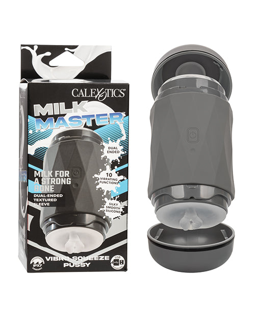 Pleasure Pro Dual-Action Vibro Stroker - Noir Minuit