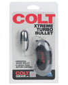 COLT Xtreme Turbo Vibrating Bullet avec Pack de Puissance Étanche - Vitesse Double Argent