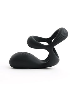 Versatile Vibe Cockring with Remote - Black for Pleasure