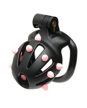 Load image into Gallery viewer, Sport Fucker Cellmate FlexiSpike Chastity Device Black Pink
