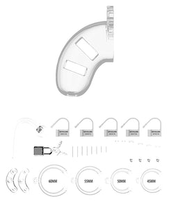 BDSM Control Man Cage Chastity Device with Detachable Butt Plug