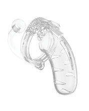 Load image into Gallery viewer, Clear 4.5&quot; Chastity Cock Cage with Detachable Plug Man Cage
