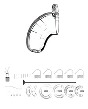 Charger l&#39;image dans la visionneuse de la galerie, Cage de pénis en silicone transparent pour le sondage urétral et le plaisir
