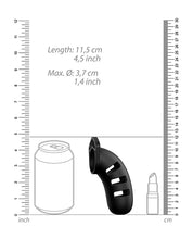 Afbeelding laden in Galerijviewer, BDSM Zwarte Cock Kooi - Shots Man Kooi Model 21 Kuisheidstoestel
