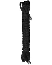 Indlæs billede i gallerifremviser, Knotty Temptations Kinbaku Reb - Midnight Black 10 Meter
