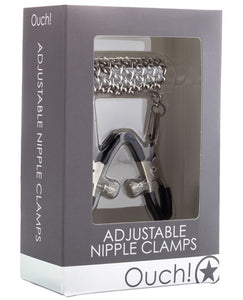 Adjustable Stainless Steel Nipple Clamps with Chain by Ouch