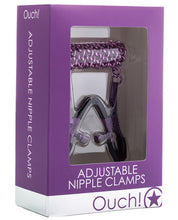 Load image into Gallery viewer, Adjustable Stainless Steel Nipple Clamps with Chain by Ouch
