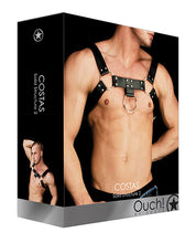 Load image into Gallery viewer, Ouch Costas Solid Structure 2 Harness - Black Edition
