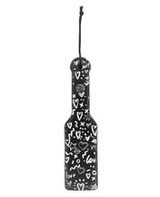 Load image into Gallery viewer, Kinky Leather Paddle for Dominance and Submission - Black Street Art Design
