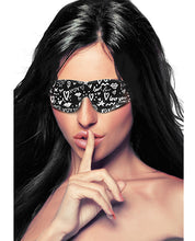 Load image into Gallery viewer, Ouch Love Street Art Inspired Black Eye Mask for Sensual Adventures
