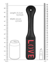 Load image into Gallery viewer, Ouch Love Leather Paddle - Black
