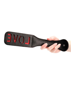 Ouch Love Leather Paddle - Black