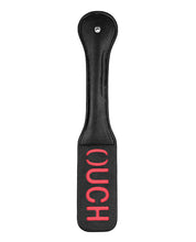 Load image into Gallery viewer, Ouch Marking Paddle - Black Leather
