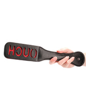 Load image into Gallery viewer, Ouch Marking Paddle - Black Leather
