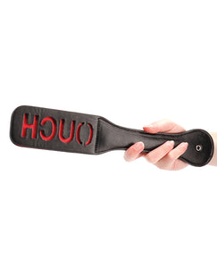 Ouch Marking Paddle - Black Leather