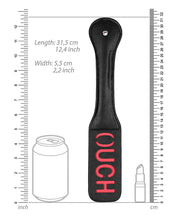 Load image into Gallery viewer, Ouch Marking Paddle - Black Leather
