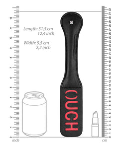 Ouch Marking Paddle - Couro Preto