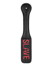 Load image into Gallery viewer, Reversible Slave Mark Paddle - Black Faux Leather
