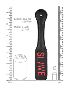 Reversibel Slave Mark Paddle - Svart Konstläder