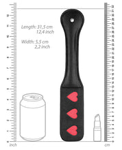 Load image into Gallery viewer, Heart Imprint Paddle - Black
