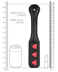 Heart Imprint Paddle - Black