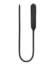 Load image into Gallery viewer, Ultra-Long Silicone Urethral Sounding Vibrator Black
